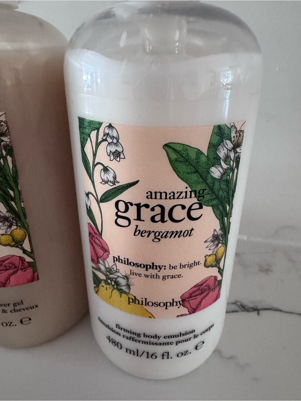 NWOT philosophy Amazing Grace Bergamot Bath & Body Set — White/Cream - Picture 3 of 4